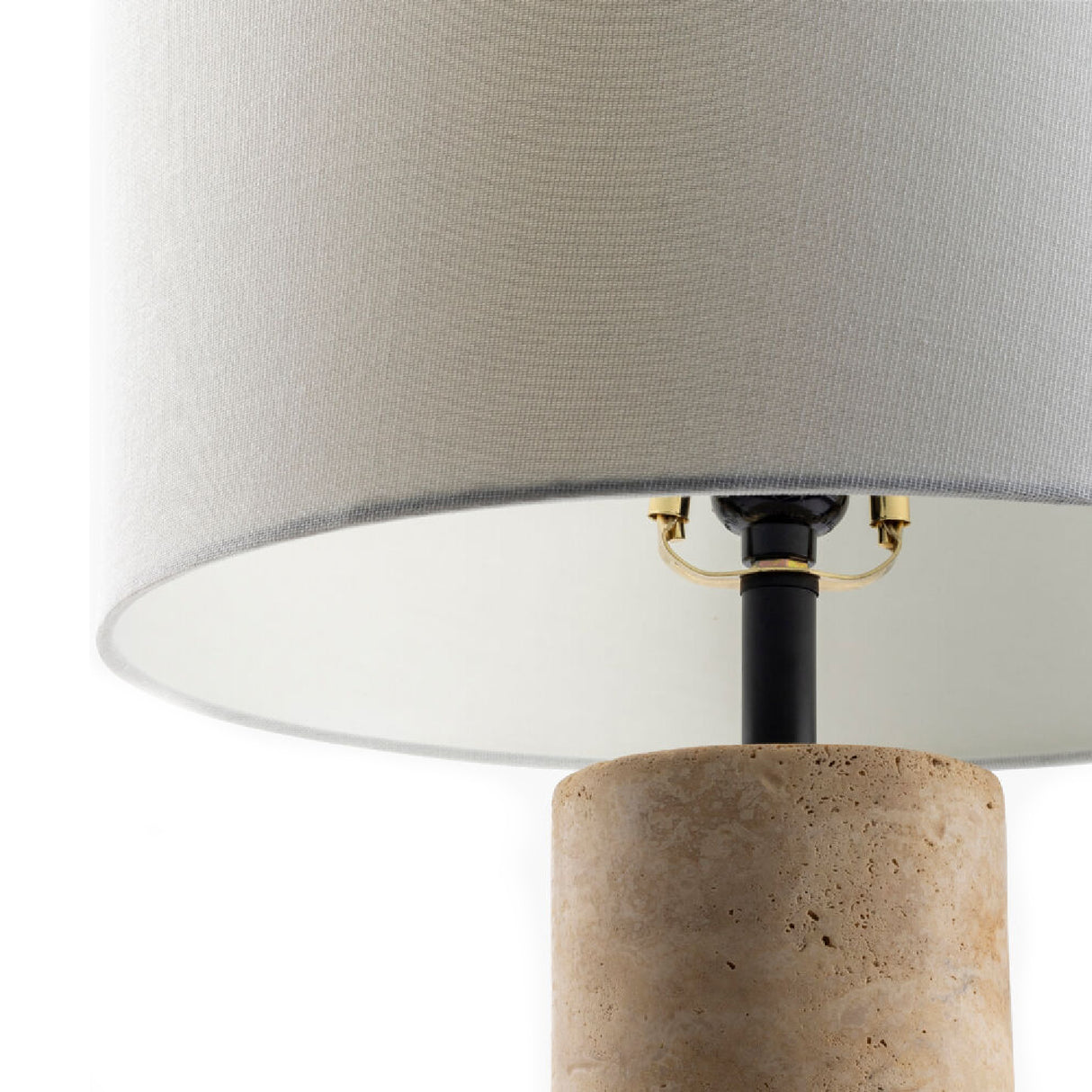   Beige Travertine Accent Table Lamp | Oroa.com