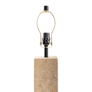   Beige Travertine Accent Table Lamp | Oroa.com