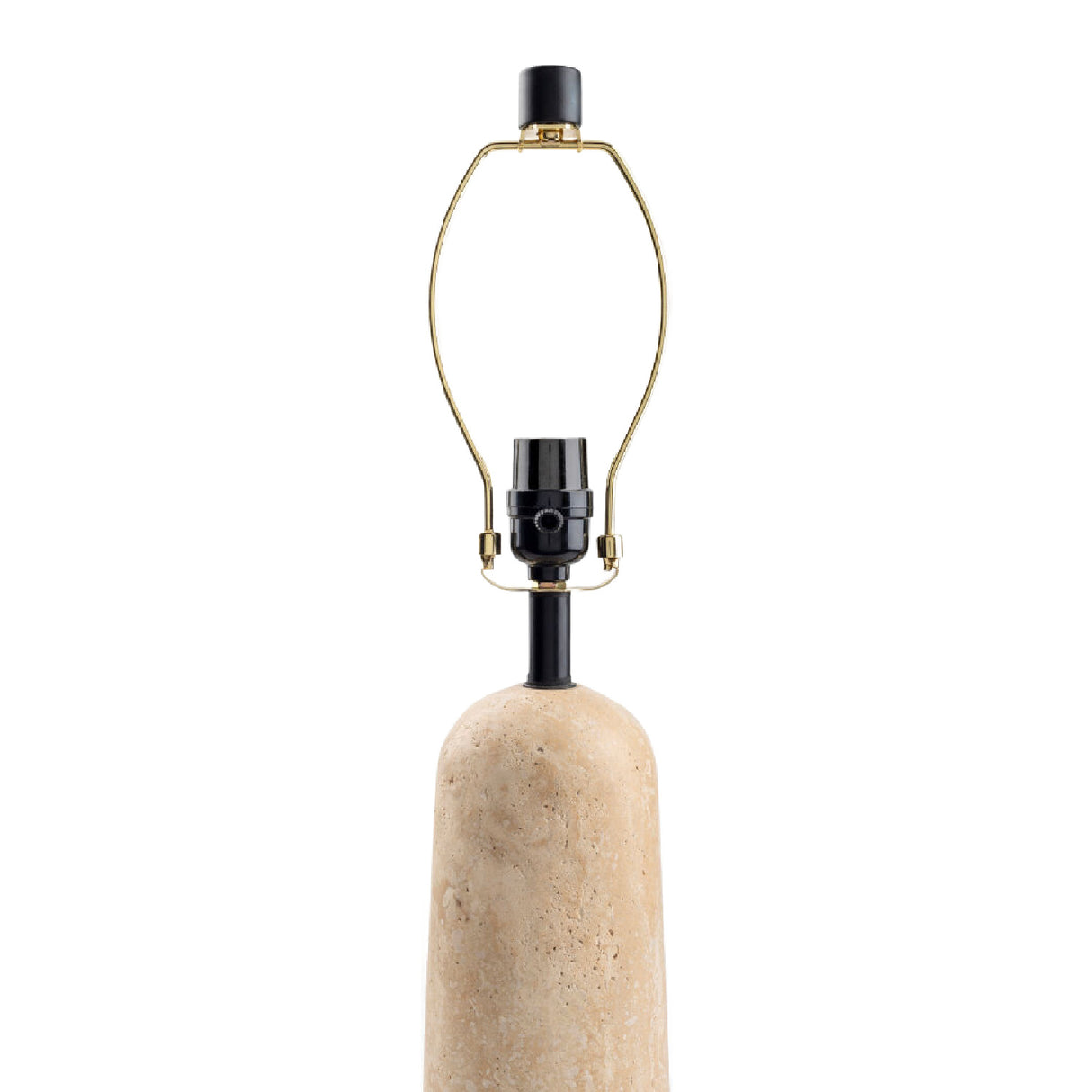   Travertine Base Accent Table Lamp | Oroa.com
