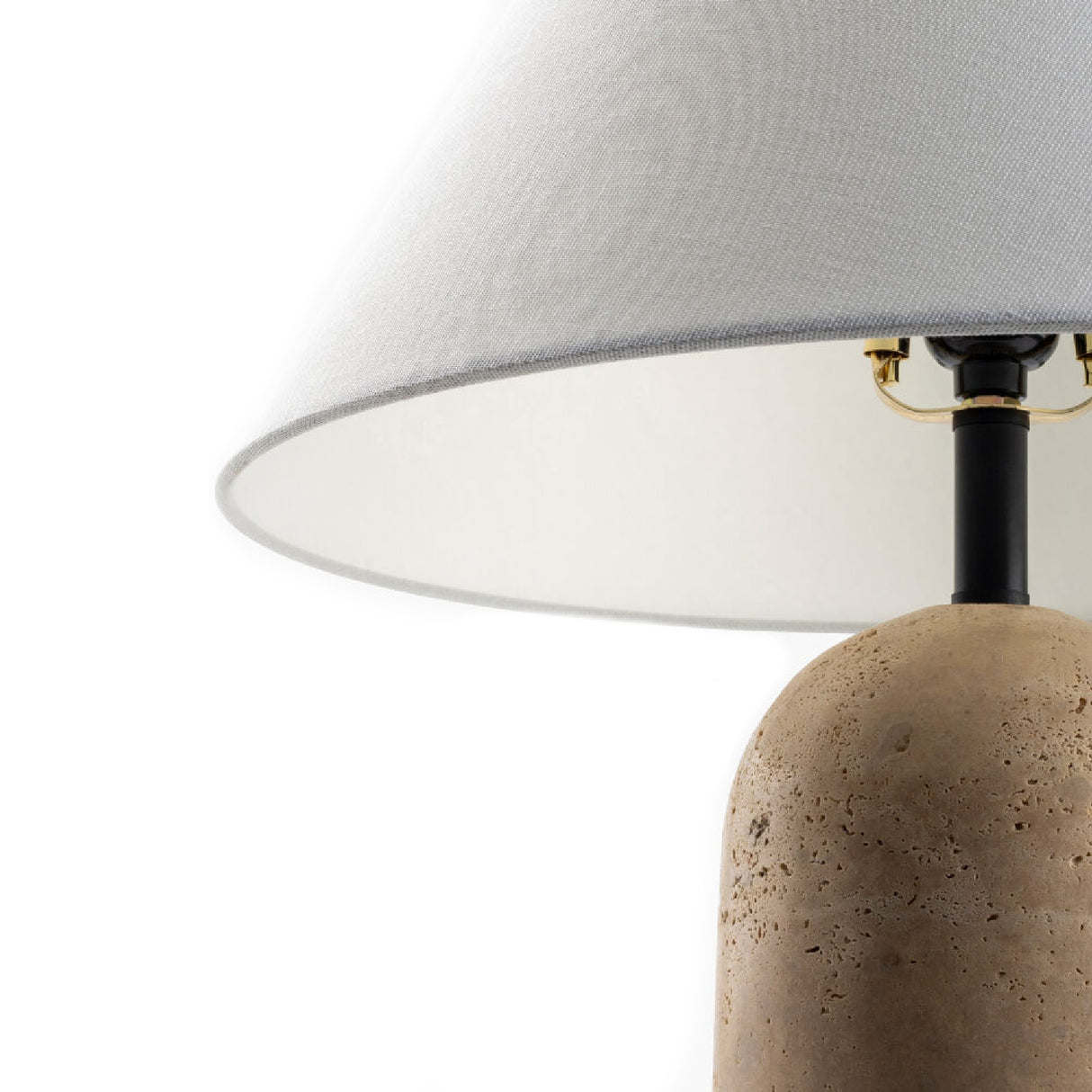  Empire Shade Travertine Table Lamp | Oroa.com