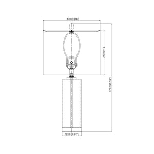   Modern European furniture - White Marble Accent Table Lamp - www.oroa.com | Oroa.com