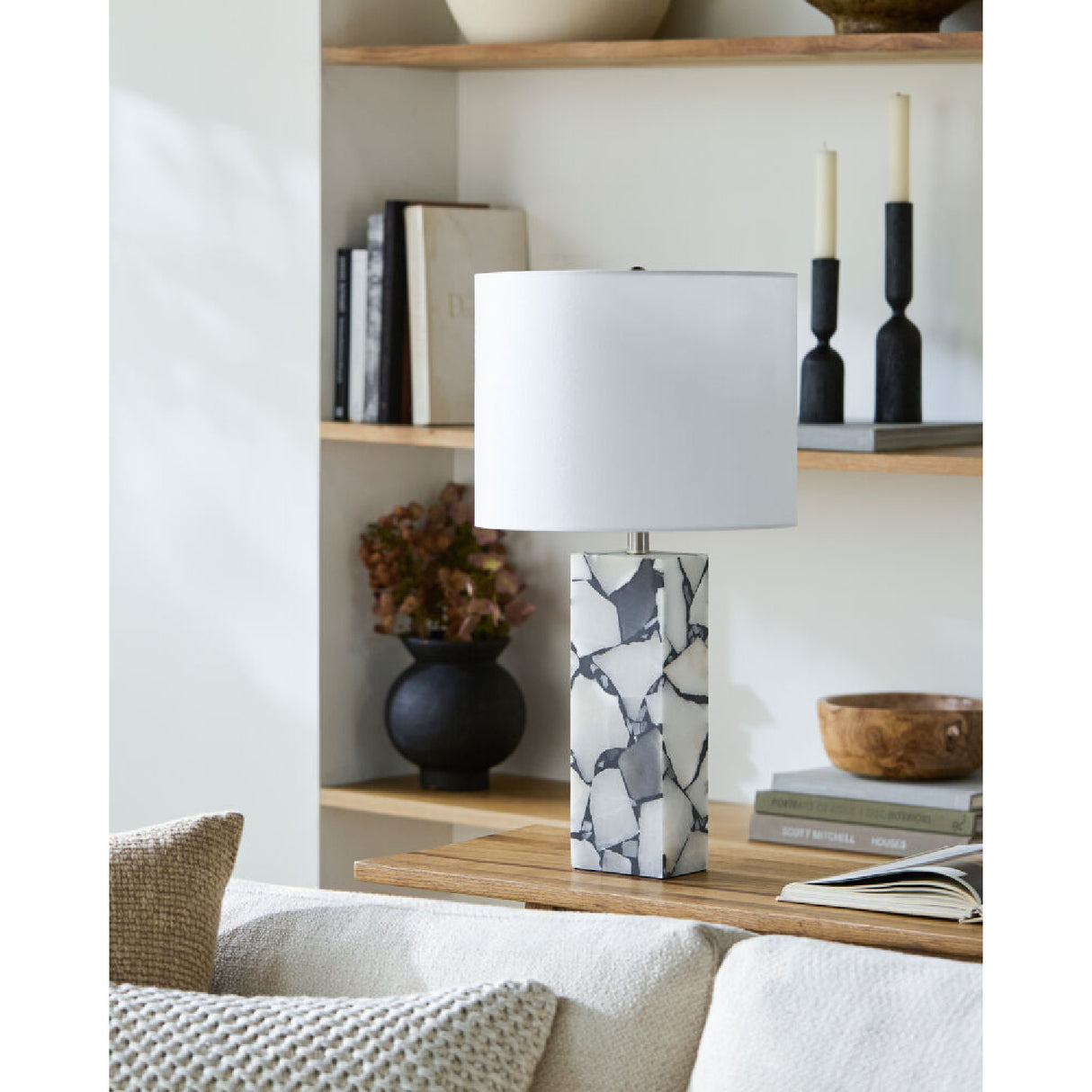   Burnished Gray Table Lamp | Oroa.com