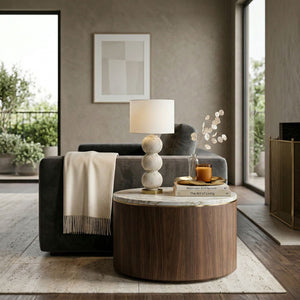   Modern European furniture - Cream Sphere Base Table Lamp - www.oroa.com | Oroa.com