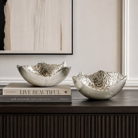   Modern European furniture - Aluminum Organic-Edge Bowls (2) - www.oroa.com | Oroa.com