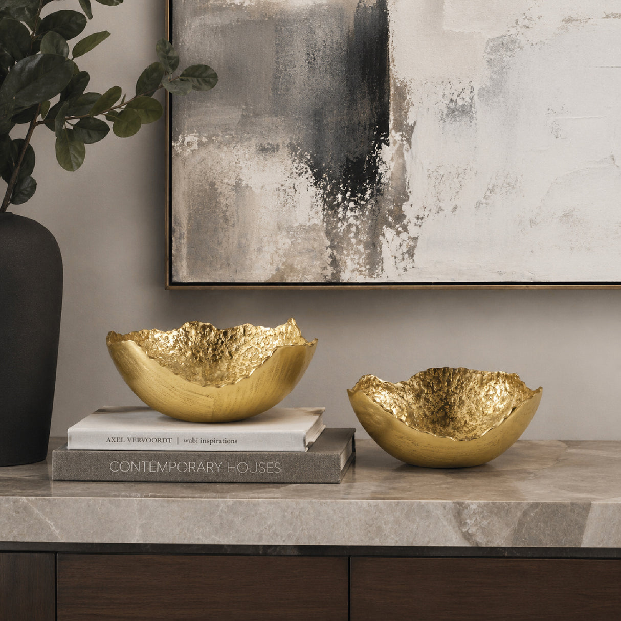  Modern European furniture - Aluminum Organic-Edge Bowls (2) - www.oroa.com | Oroa.com
