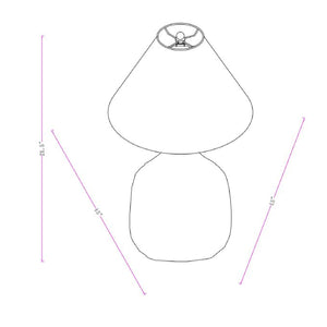   Blush Ceramic Accent Table Lamp | Oroa.com