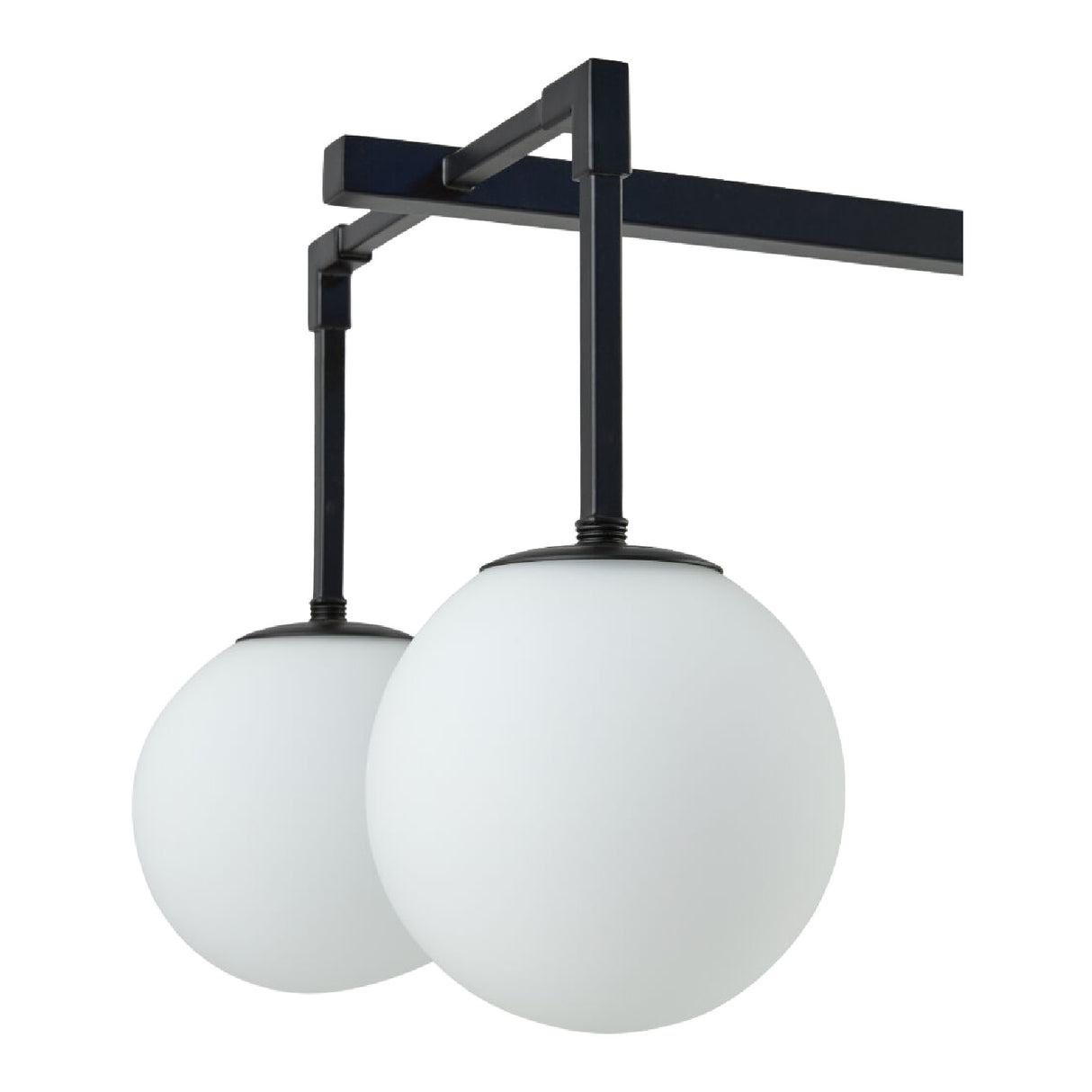   White Sphere 6-Light Linear Chandelier | Oroa.com