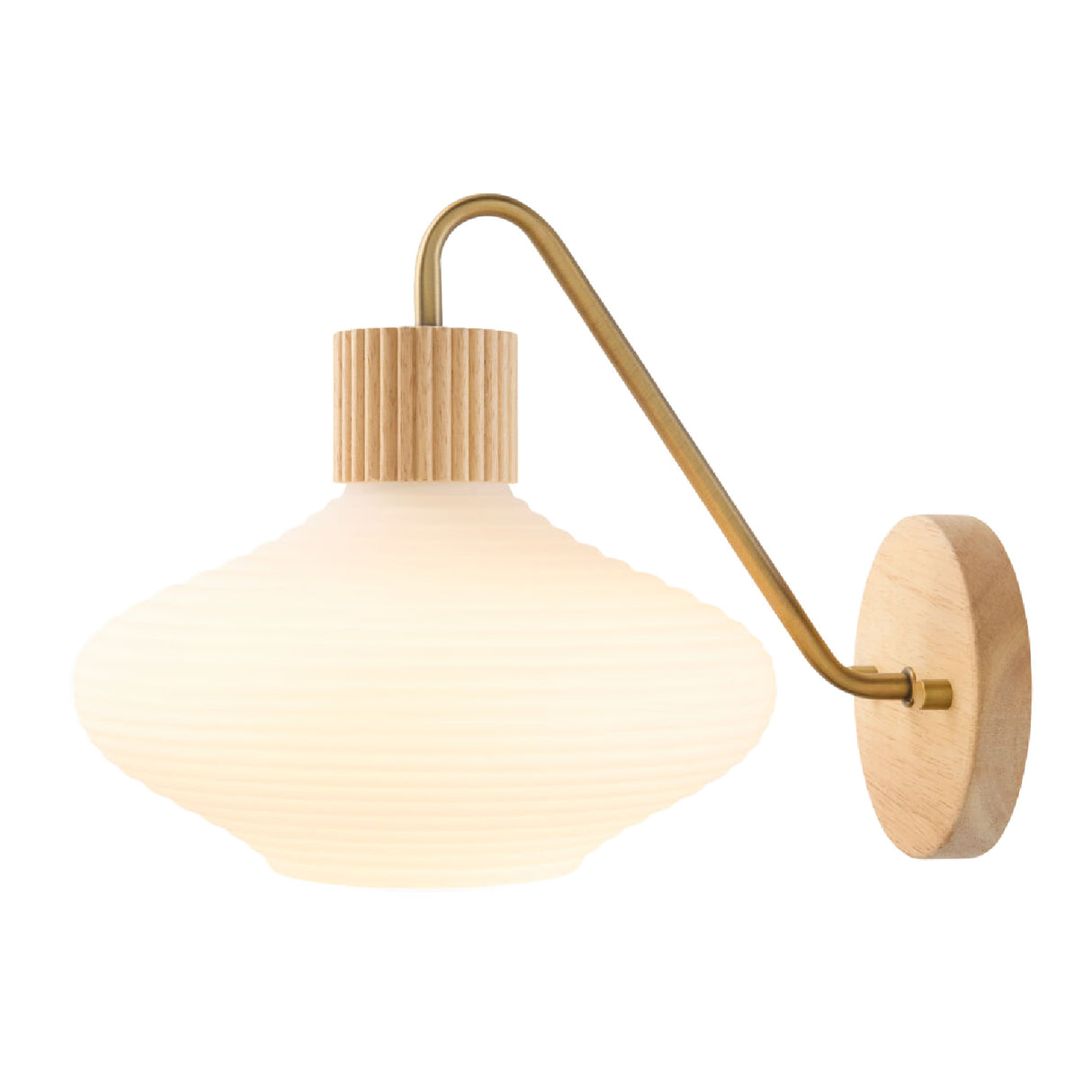   White Blown Glass Wall Lamp | Oroa.com