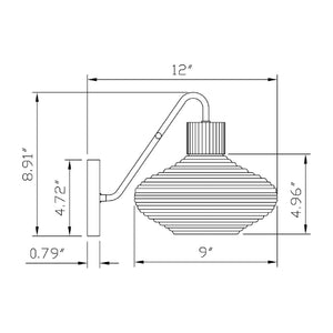   White Blown Glass Wall Lamp | Oroa.com