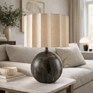   Taupe Jute Accent Table Lamp | Oroa.com