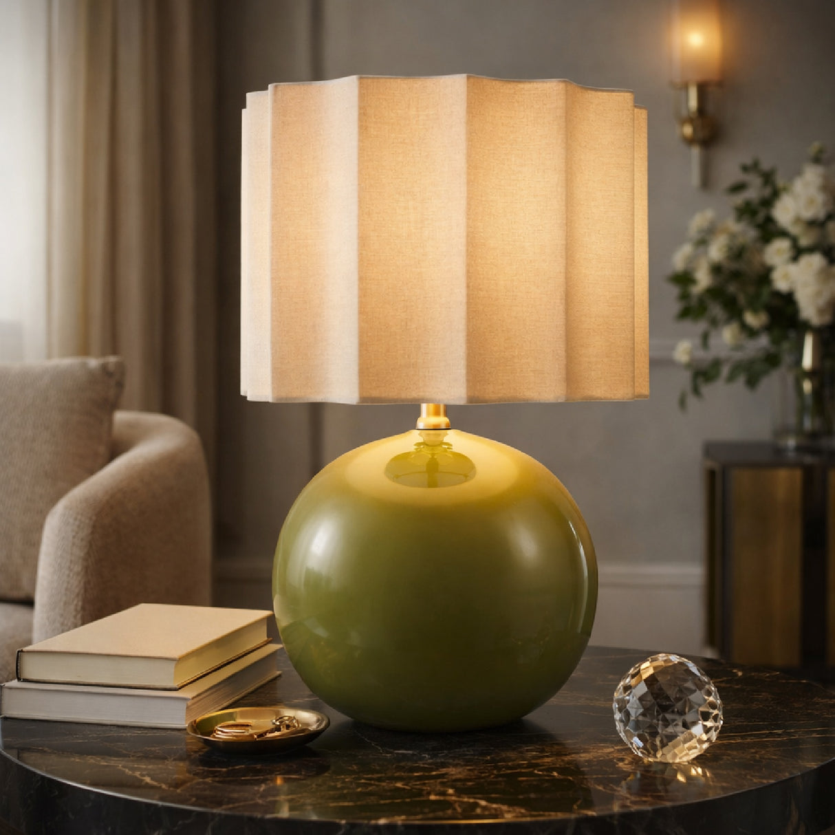   Wavy Jute Table Lamp | Oroa.com