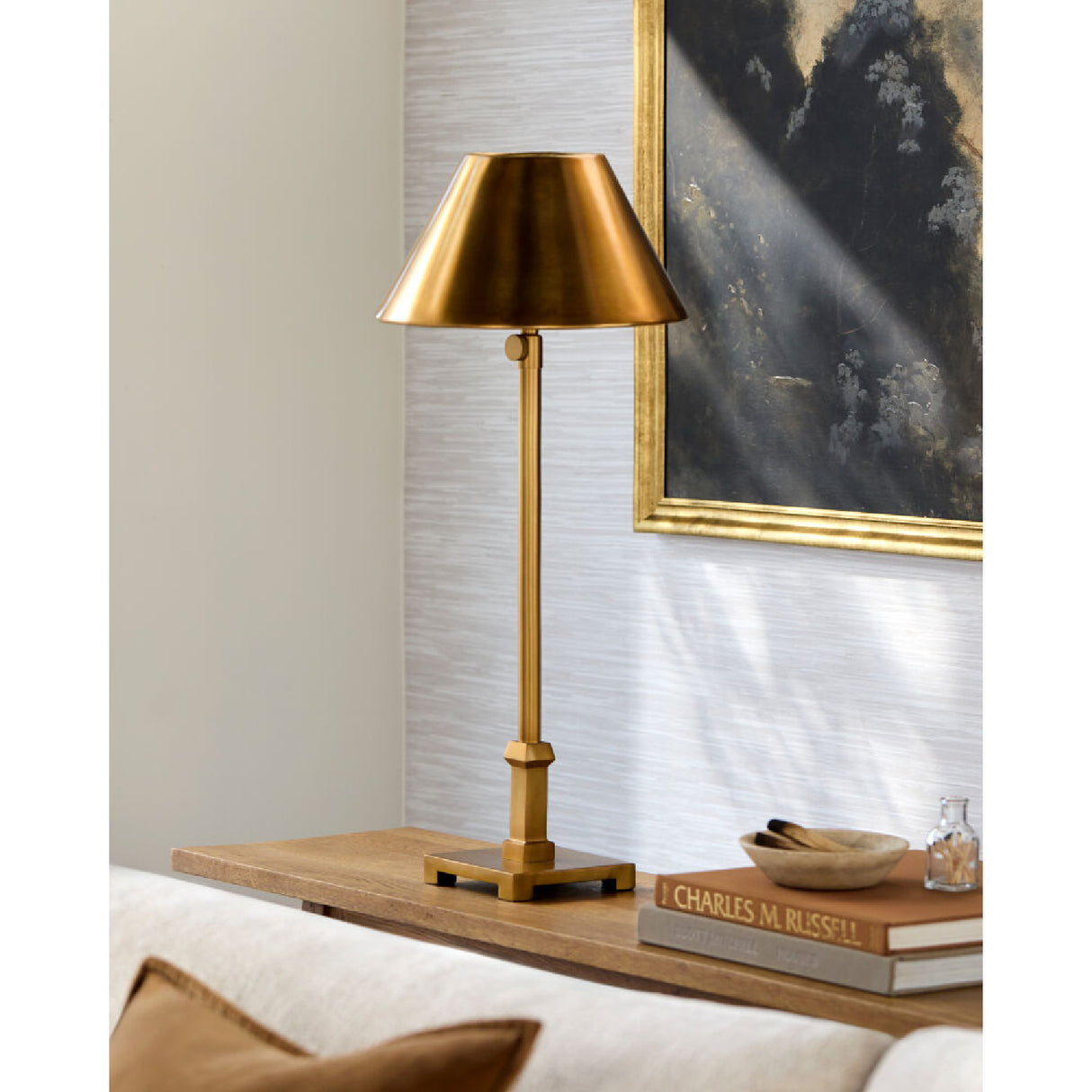   Antique Gold Accent Table Lamp (2) | Oroa.com