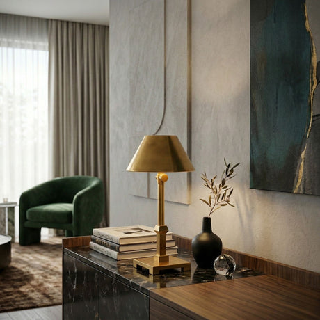   Antique Gold Accent Table Lamp (2) | Oroa.com