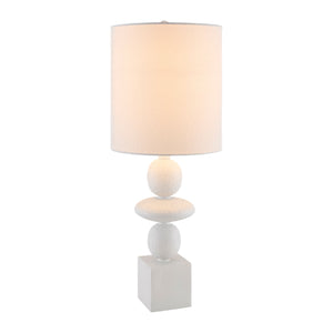   Modern European furniture - Geometric Stacked Linen Table Lamp - www.oroa.com | Oroa.com
