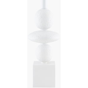   Modern European furniture - Geometric Stacked Linen Table Lamp - www.oroa.com | Oroa.com
