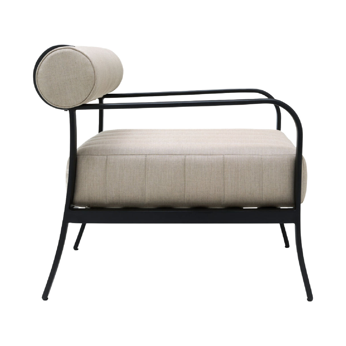   Black Aluminum Outdoor Accent Chair | Oroa.com
