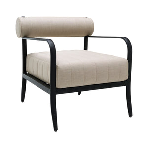   Black Aluminum Outdoor Accent Chair | Oroa.com
