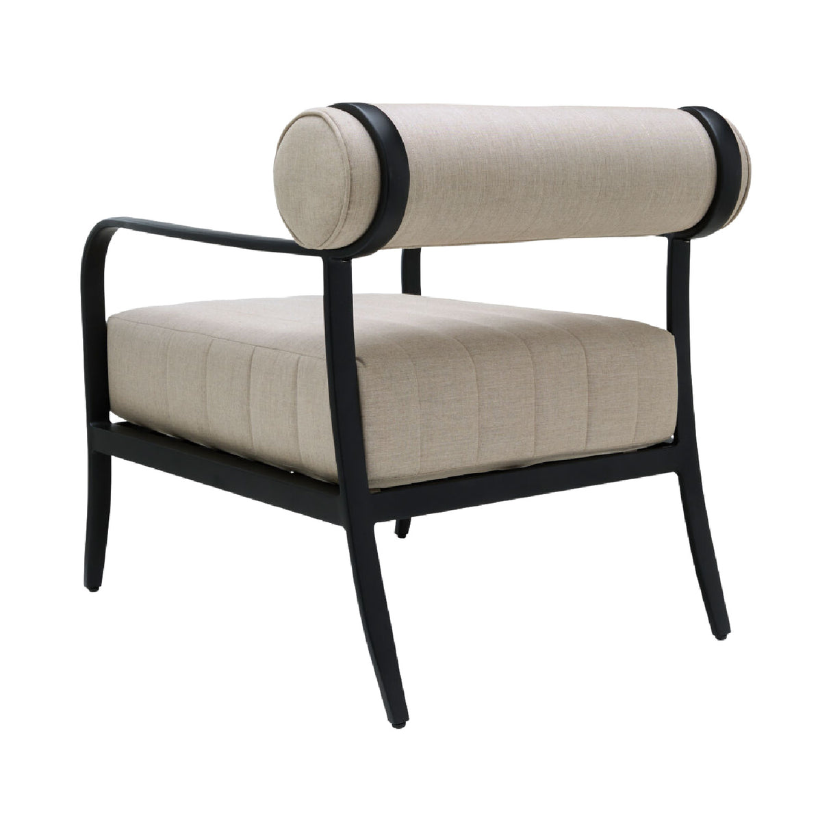   Black Aluminum Outdoor Accent Chair | Oroa.com