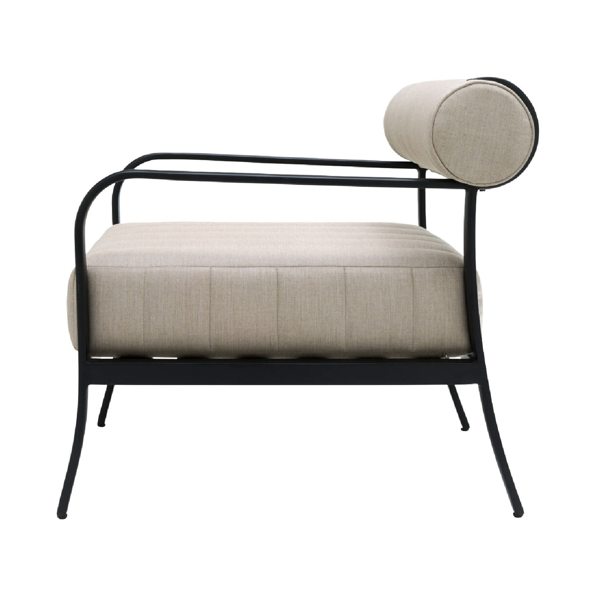   Black Aluminum Outdoor Accent Chair | Oroa.com
