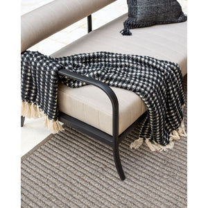   Modern European furniture - Black Aluminum Outdoor Loveseat - www.oroa.com | Oroa.com
