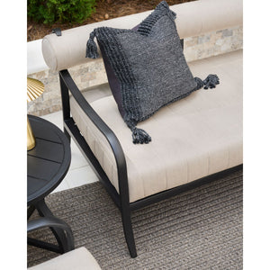   Modern European furniture - Black Aluminum Outdoor Sofa - www.oroa.com | Oroa.com