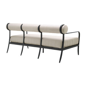   Modern European furniture - Black Aluminum Outdoor Sofa - www.oroa.com | Oroa.com
