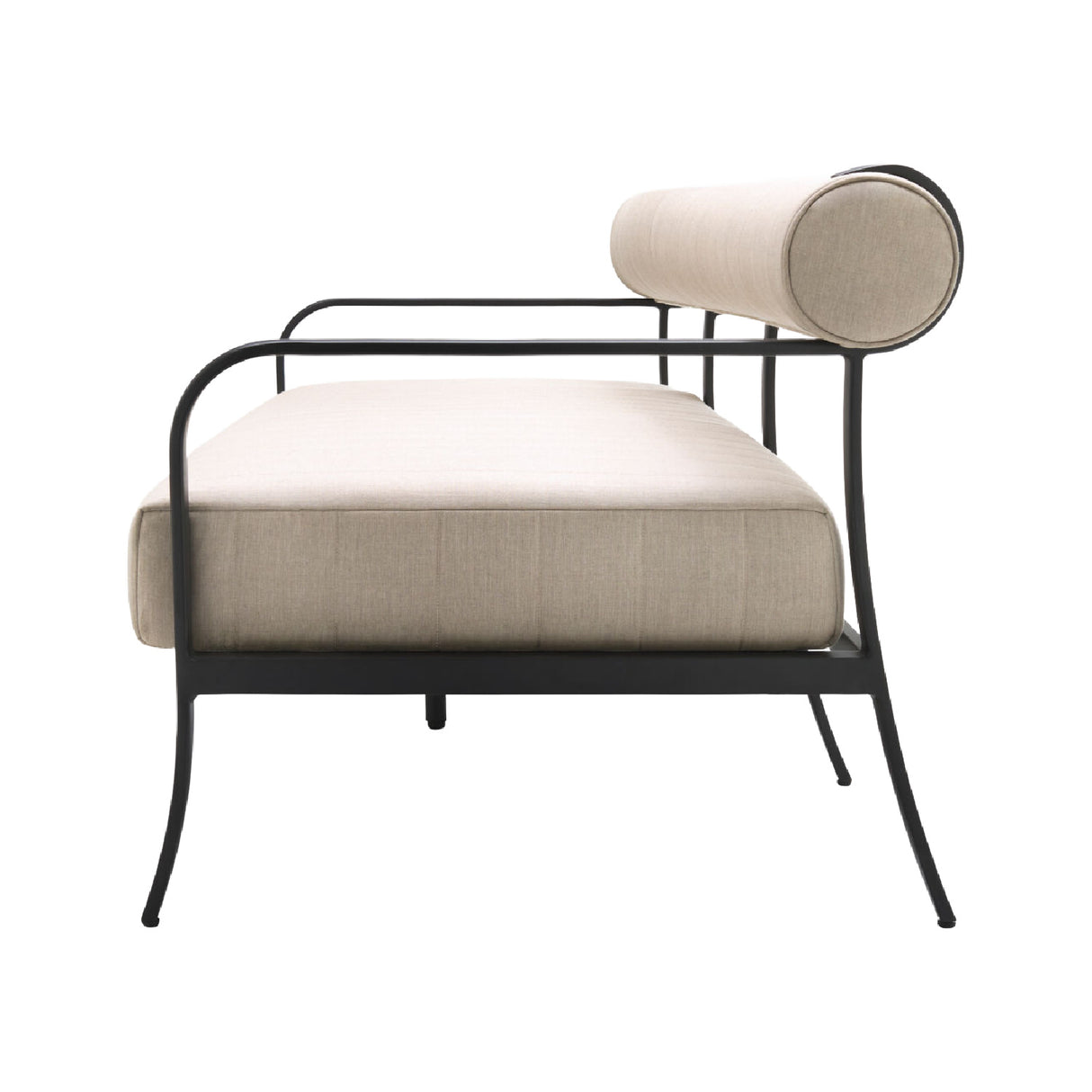   Modern European furniture - Black Aluminum Outdoor Sofa - www.oroa.com | Oroa.com