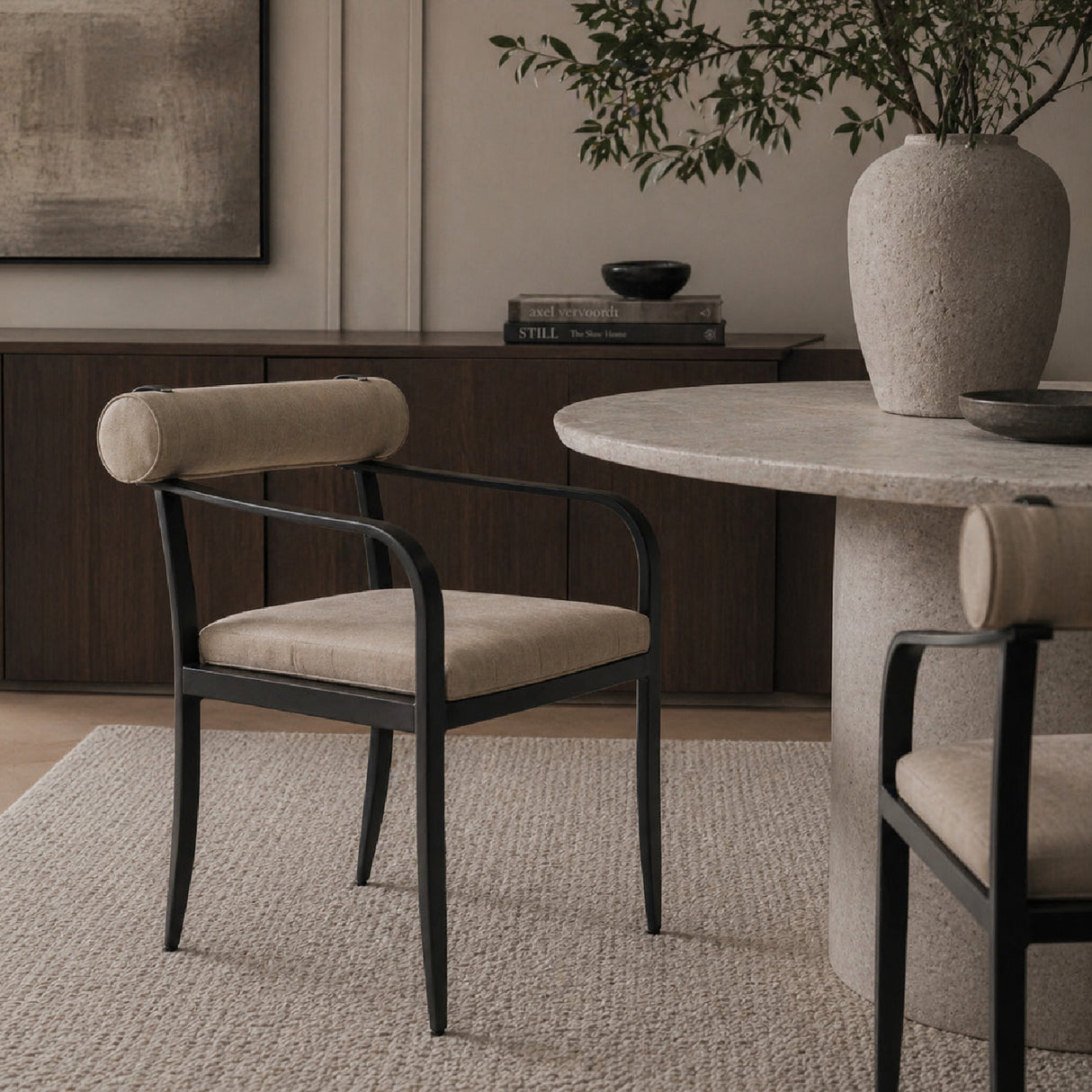   Modern European furniture - Black Aluminum Outdoor Dining Chair - www.oroa.com | Oroa.com