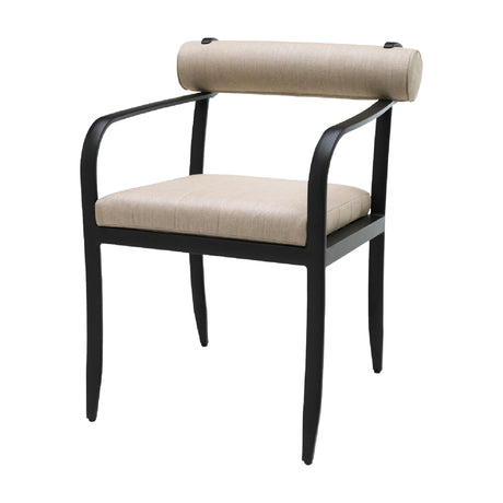   Modern European furniture - Black Aluminum Outdoor Dining Chair - www.oroa.com | Oroa.com