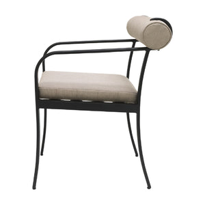   Modern European furniture - Black Aluminum Outdoor Dining Chair - www.oroa.com | Oroa.com