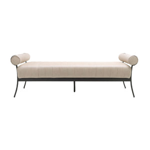   Black Aluminum Outdoor Bench | Oroa.com