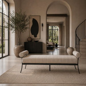   Black Aluminum Outdoor Bench | Oroa.com