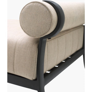   Black Aluminum Outdoor Bench | Oroa.com