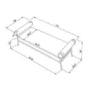   Black Aluminum Outdoor Bench | Oroa.com