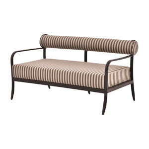   Modern European furniture - Black Aluminum Outdoor Loveseat - www.oroa.com | Oroa.com