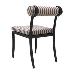   Modern European furniture - Black Aluminum Outdoor Dining Chairs (2) - www.oroa.com | Oroa.com