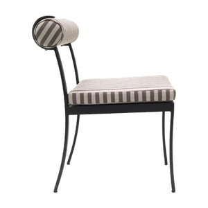   Modern European furniture - Black Aluminum Outdoor Dining Chairs (2) - www.oroa.com | Oroa.com