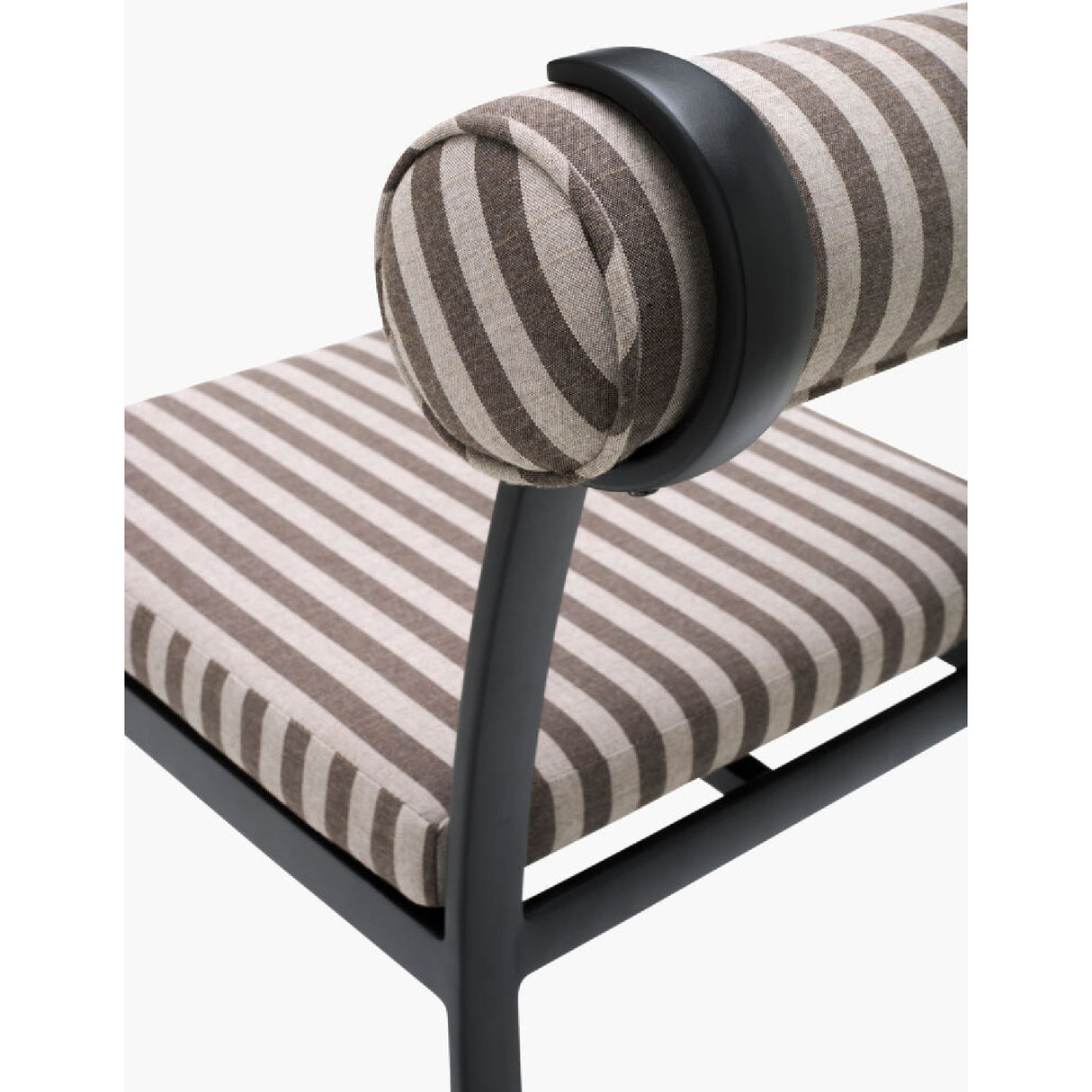   Modern European furniture - Black Aluminum Outdoor Dining Chairs (2) - www.oroa.com | Oroa.com