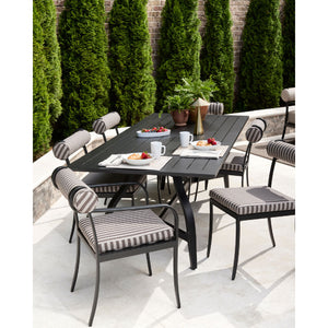   Modern European furniture - Black Aluminum Outdoor Dining Table - www.oroa.com | Oroa.com
