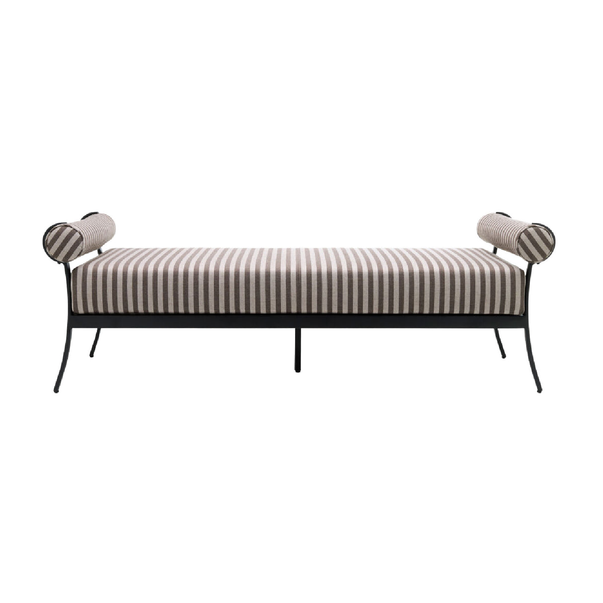   Black Aluminum Outdoor Bench | Oroa.com