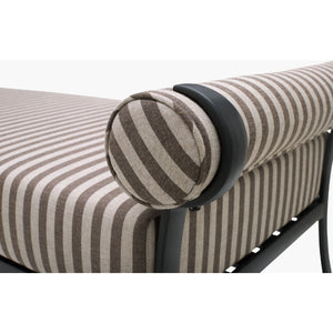   Black Aluminum Outdoor Bench | Oroa.com