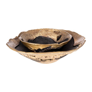   Antiqued Aluminum Decorative Bowls (2) | Oroa.com