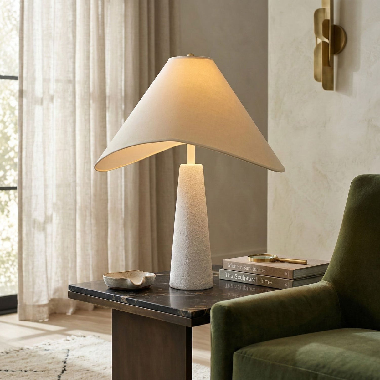   Cotton Shade Accent Table Lamp | Oroa.com