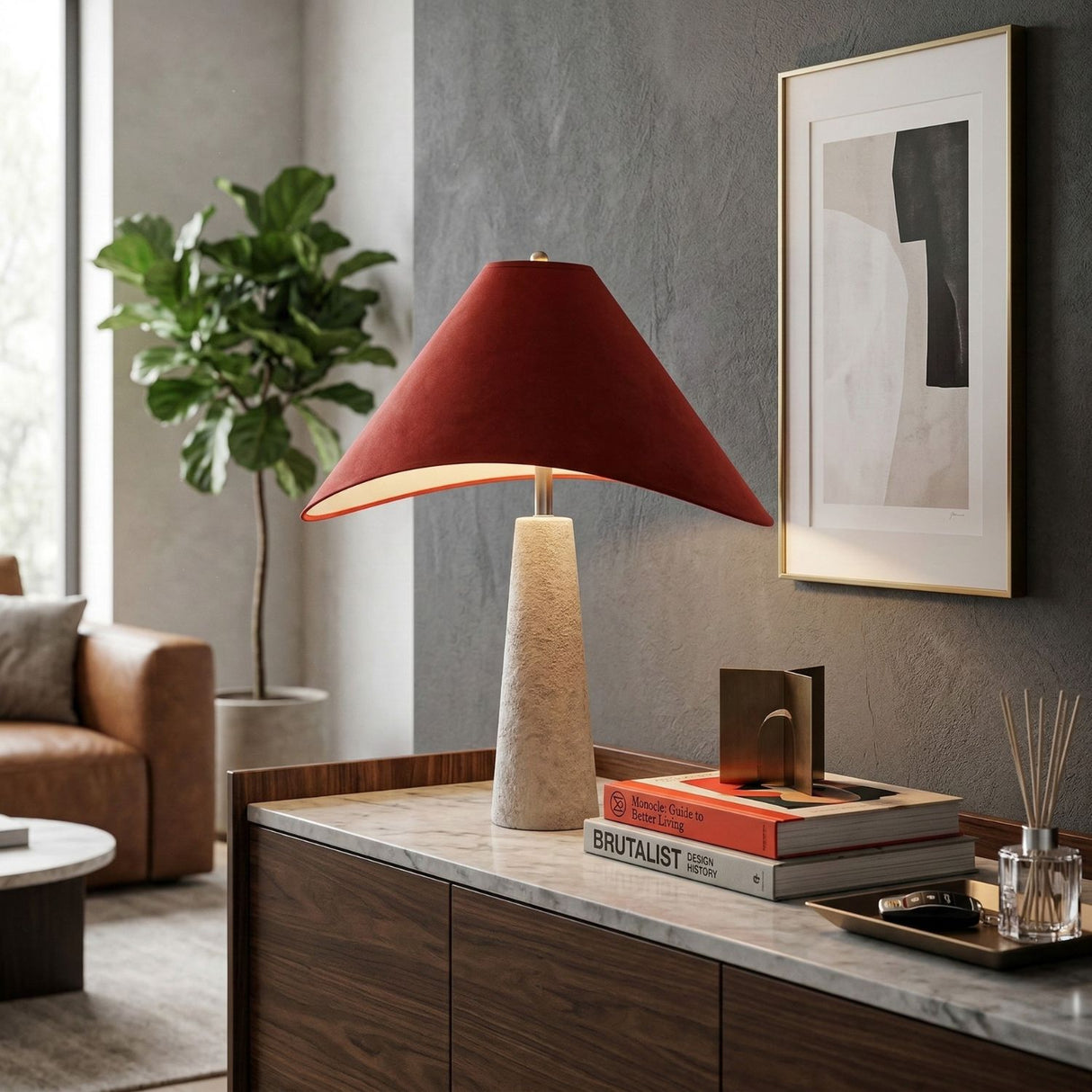   Cotton Shade Table Lamp | Oroa.com