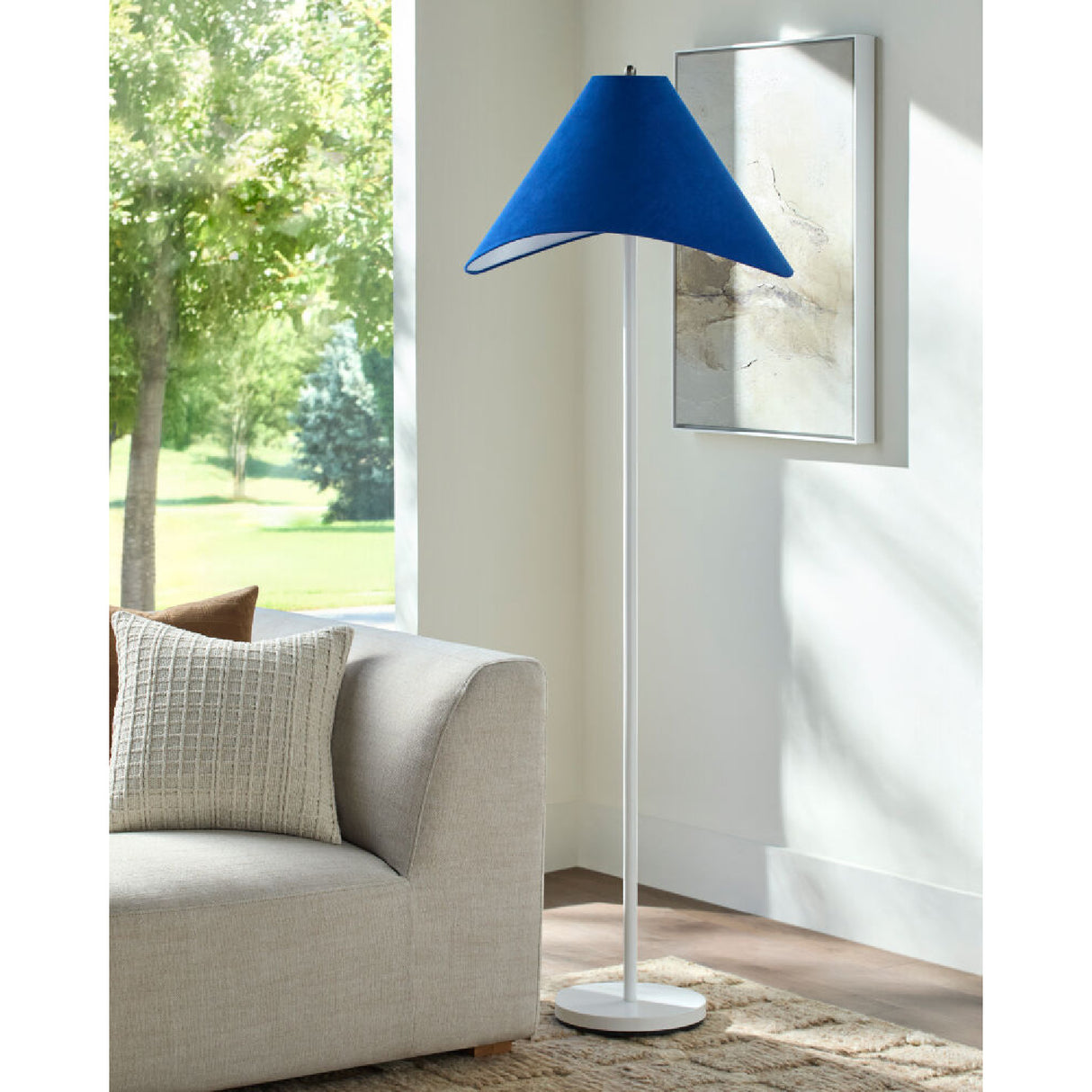   Cotton Shade Accent Floor Lamp | Oroa.com