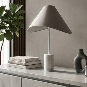  Marble Base Cotton Table Lamp | Oroa.com