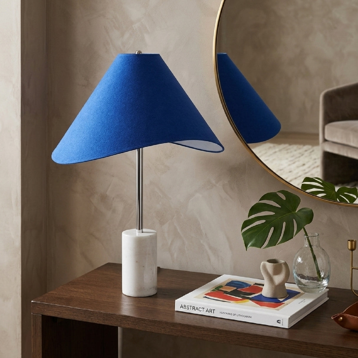   Marble Base Cotton Table Lamp | Oroa.com
