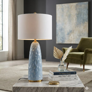   Modern European furniture - Blue Base Accent Table Lamp - www.oroa.com | Oroa.com