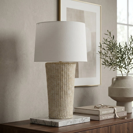   Rattan Woven Accent Table Lamp | Oroa.com