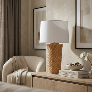   Rattan Woven Accent Table Lamp | Oroa.com
